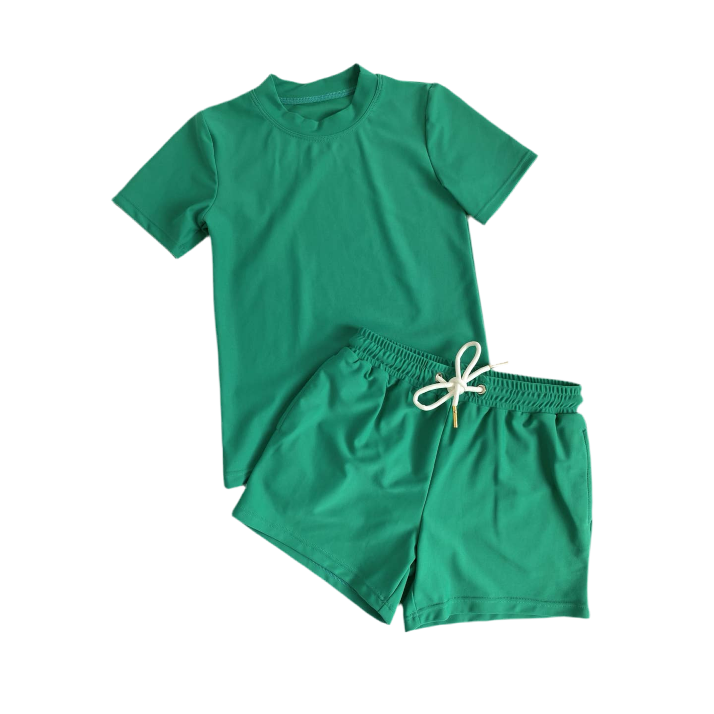 Enci Emerald UPF50+ Boys Swim trunks and Rashguard Top