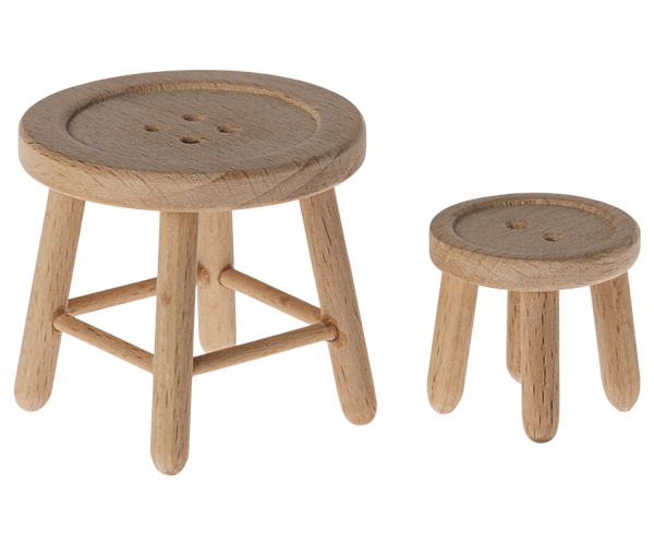 Maileg Table and Stool Set (Mouse)