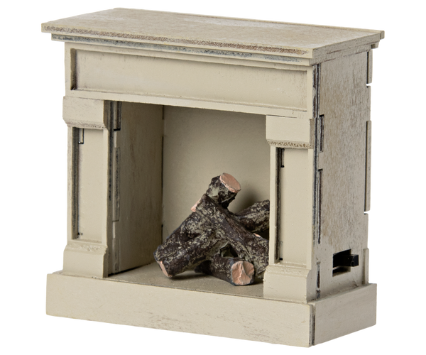 Maileg fireplace off-white