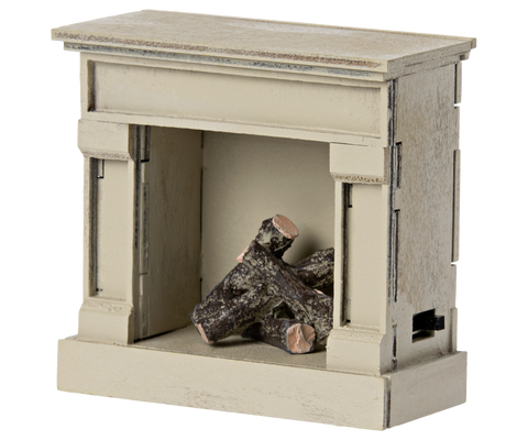 Maileg fireplace off-white