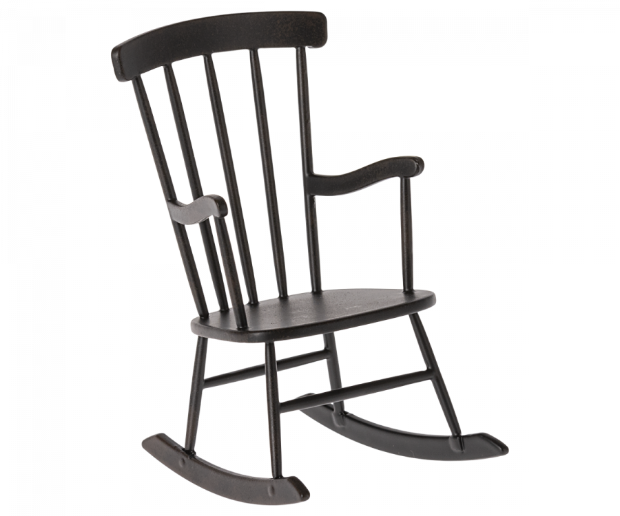 Maileg Miniature Rocking Chair - Dark Anthracite