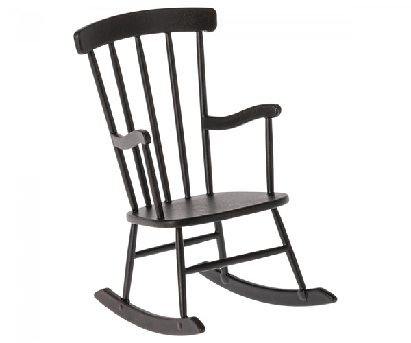 Maileg Miniature Rocking Chair - Dark Anthracite