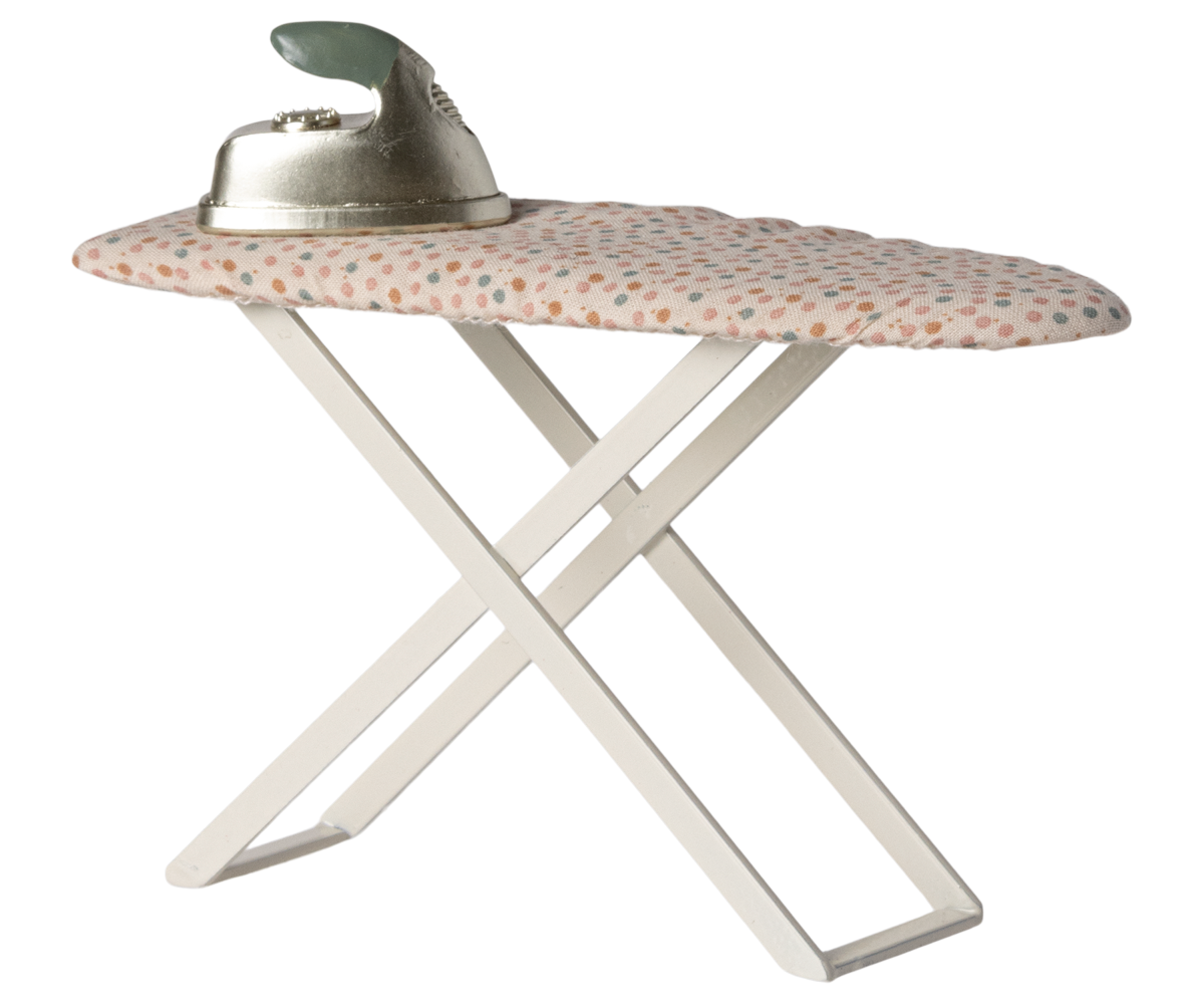 Maileg Iron and ironing board, Mouse polka dot