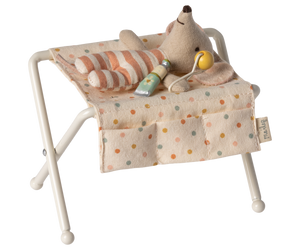 Maileg baby mouse nursery table - off white