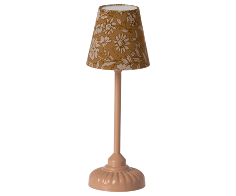 Maileg vintage floor lamp, mouse - dark powder