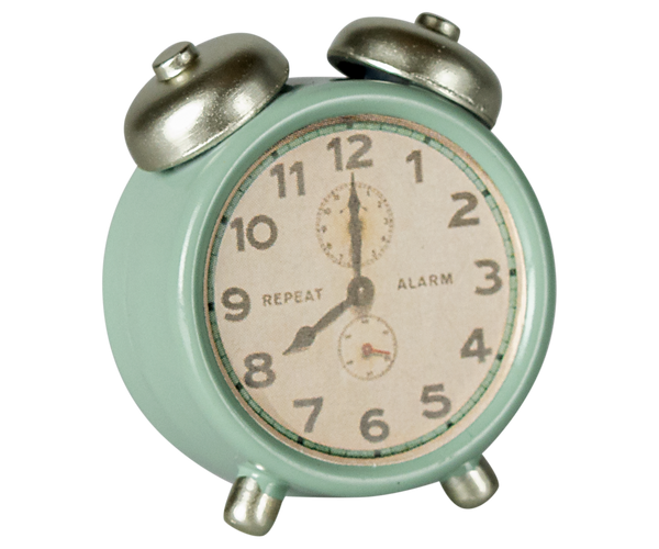 Maileg Alarm clock, Mouse - Mint