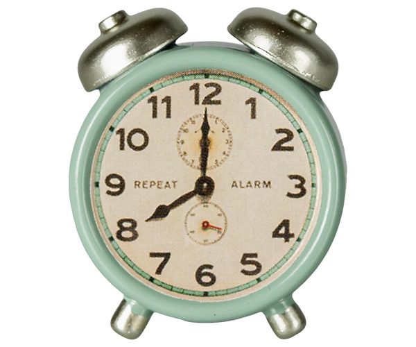 Maileg Alarm clock, Mouse - Mint