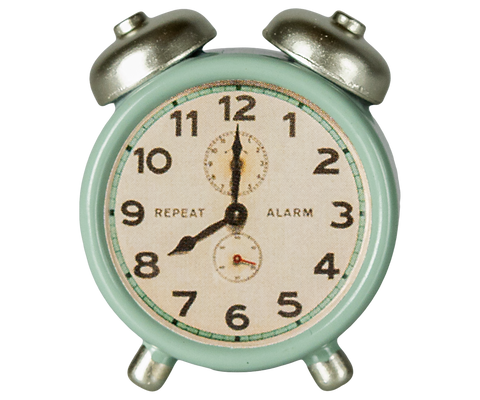 Maileg Alarm clock, Mouse - Mint