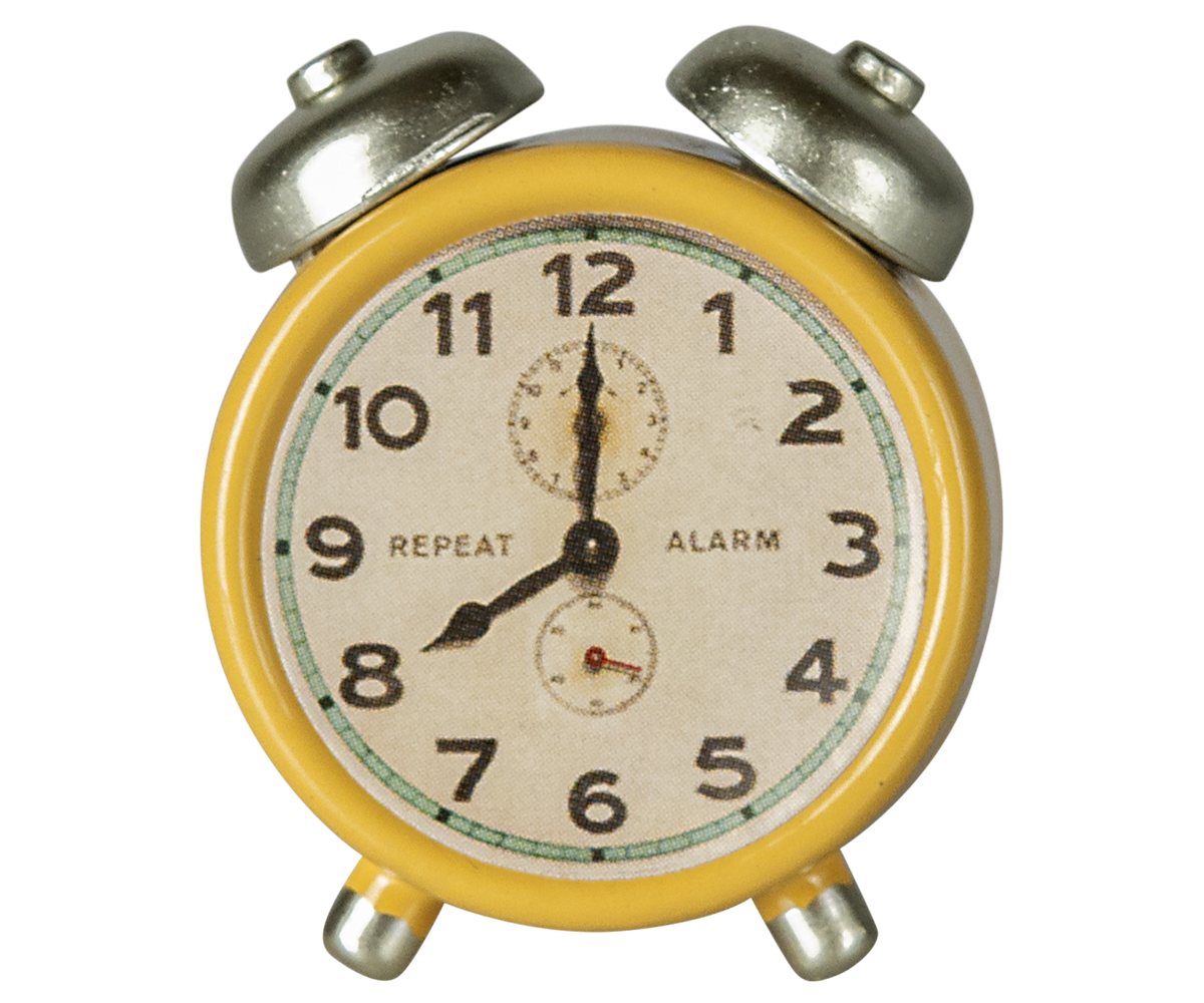 Maileg Alarm clock, Mouse - Yellow