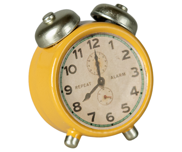 Maileg Alarm clock, Mouse - Yellow