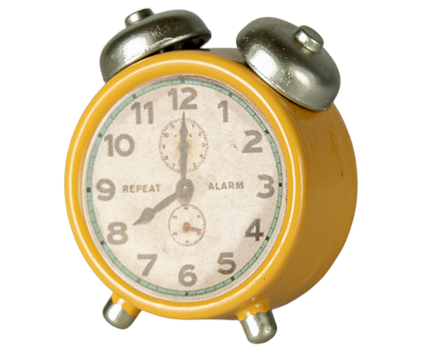 Maileg Alarm clock, Mouse - Yellow