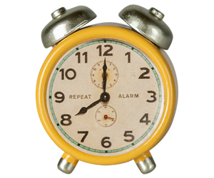 Maileg Alarm clock, Mouse - Yellow