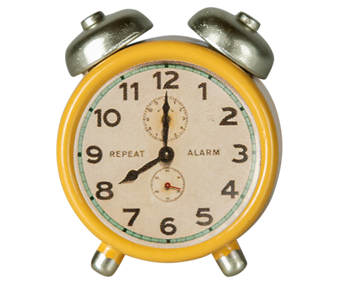 Maileg Alarm clock, Mouse - Yellow