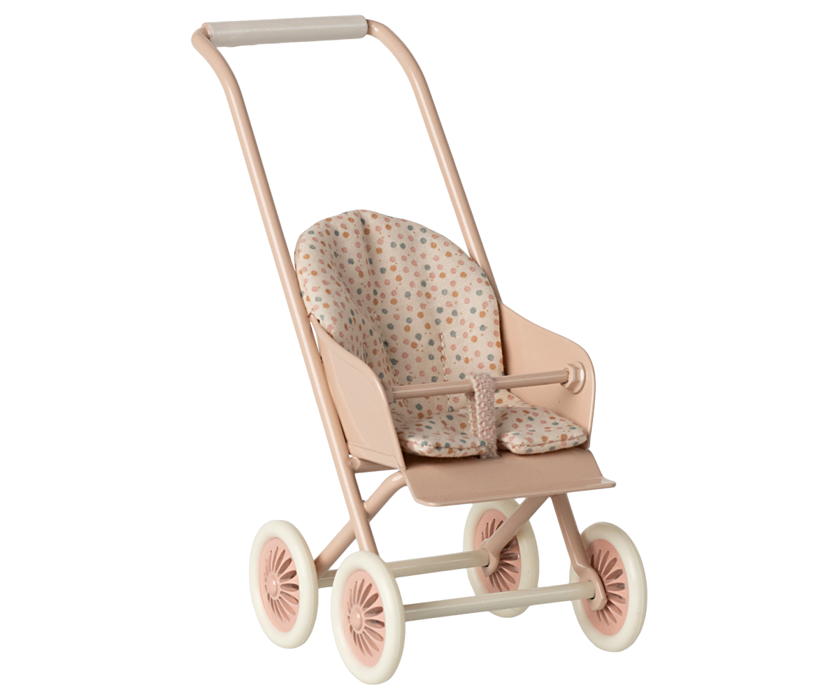 Pre-order Maileg Stroller, Micro - Powder