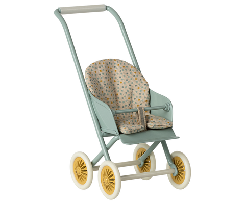 Pre-order Maileg Stroller, Micro - Mint