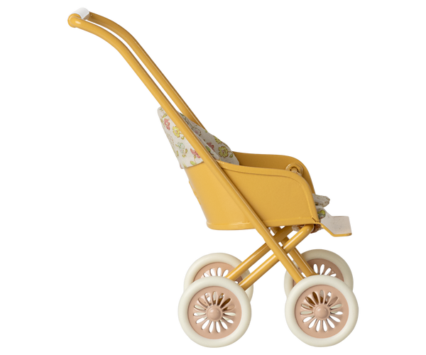 Pre-order Maileg Stroller, Micro - Yellow