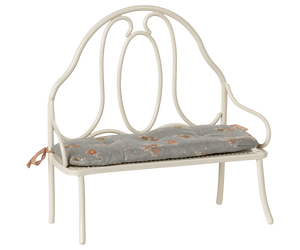 Pre-order Maileg Vintage bench, Miniature - Off white