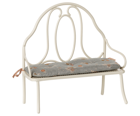 Pre-order Maileg Vintage bench, Miniature - Off white