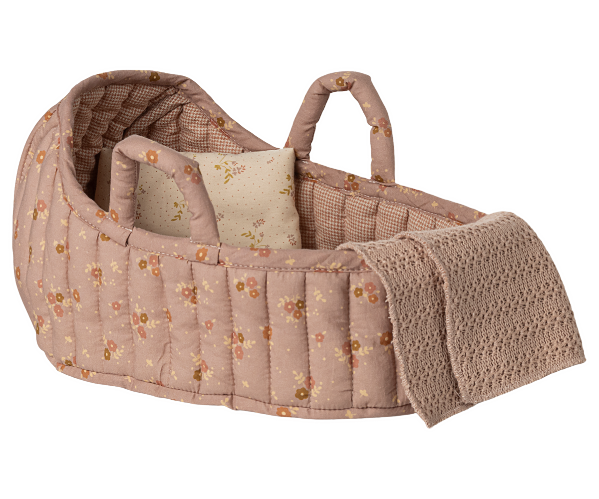 Pre-order Maileg Carry cot, Large - Rose