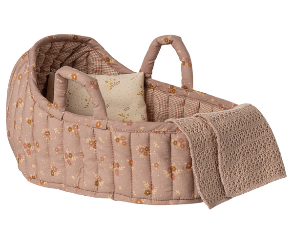 Pre-order Maileg Carry cot, Large - Rose