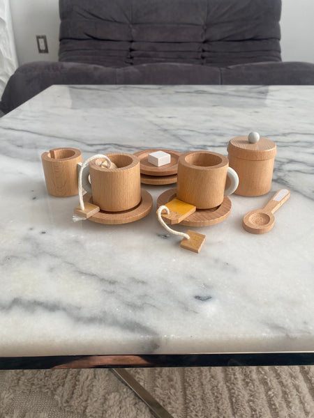 Make me Iconic Wooden Tea Set missing tea pot