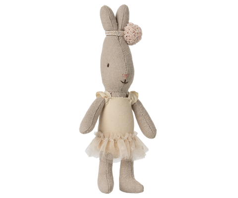 Pre-order Maileg  Rabbit, Micro - Ballet suit and skirt cream