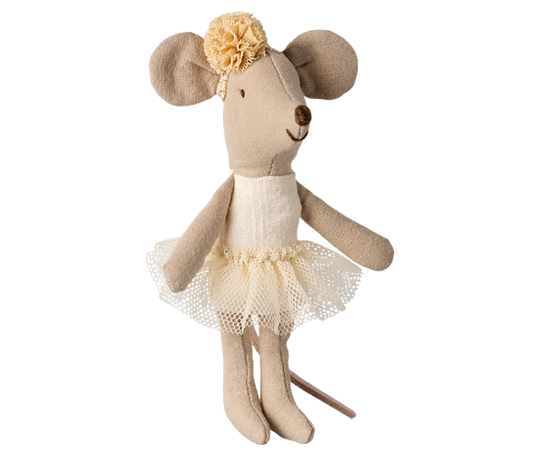 Maileg ballerina little sister Mouse - Off-white