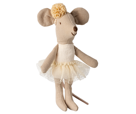 Maileg ballerina little sister Mouse - Off-white