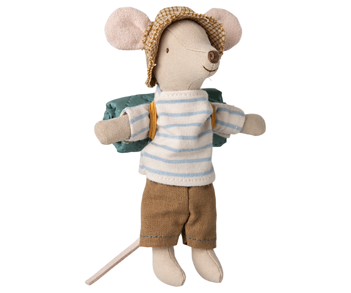 Maileg Hiker mouse, Big brother - Stripes 2025