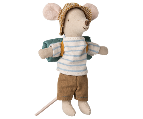 Maileg Hiker mouse, Big brother - Stripes 2025