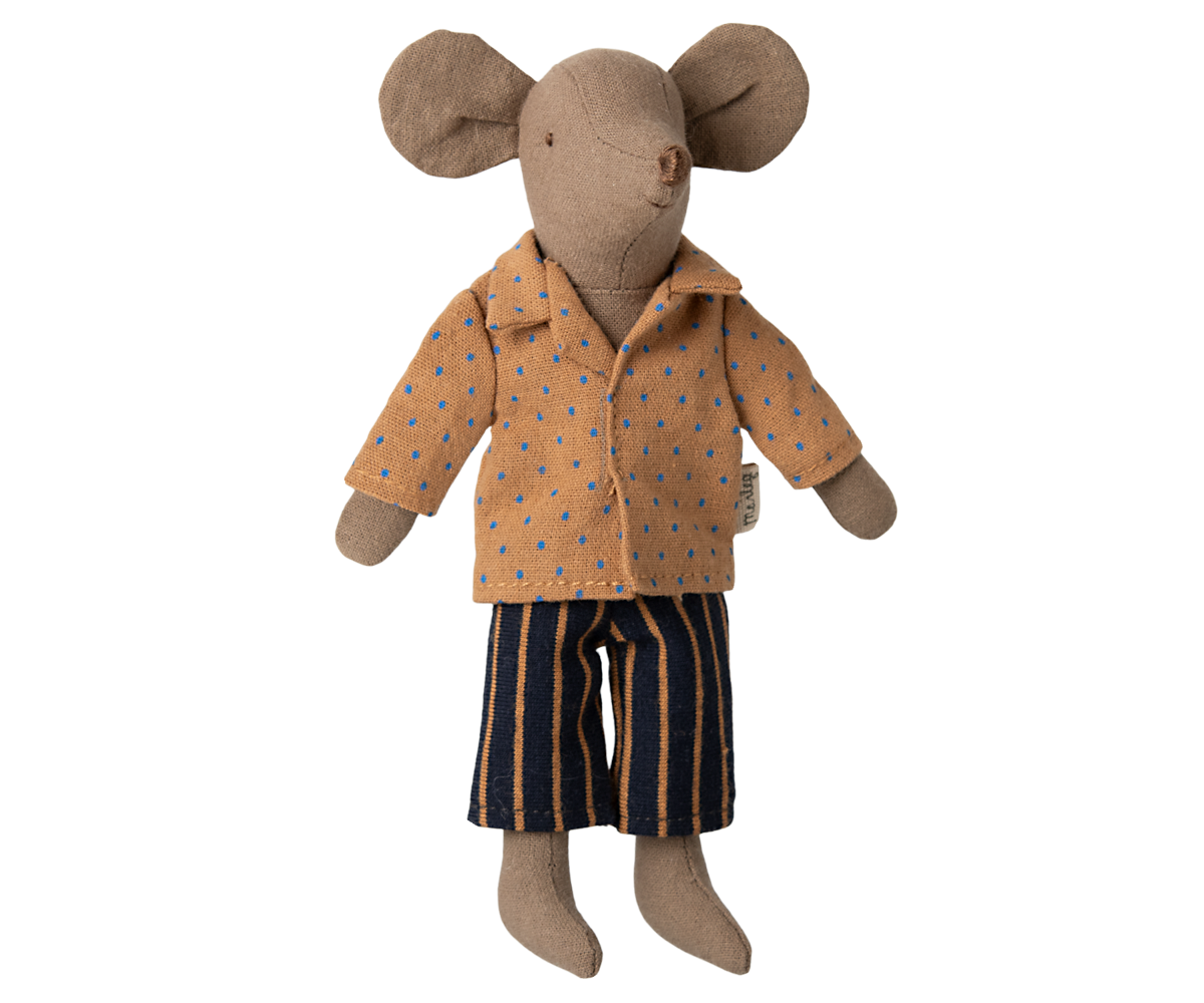 Pre-order Maileg Shirt and striped pants, Dad mouse