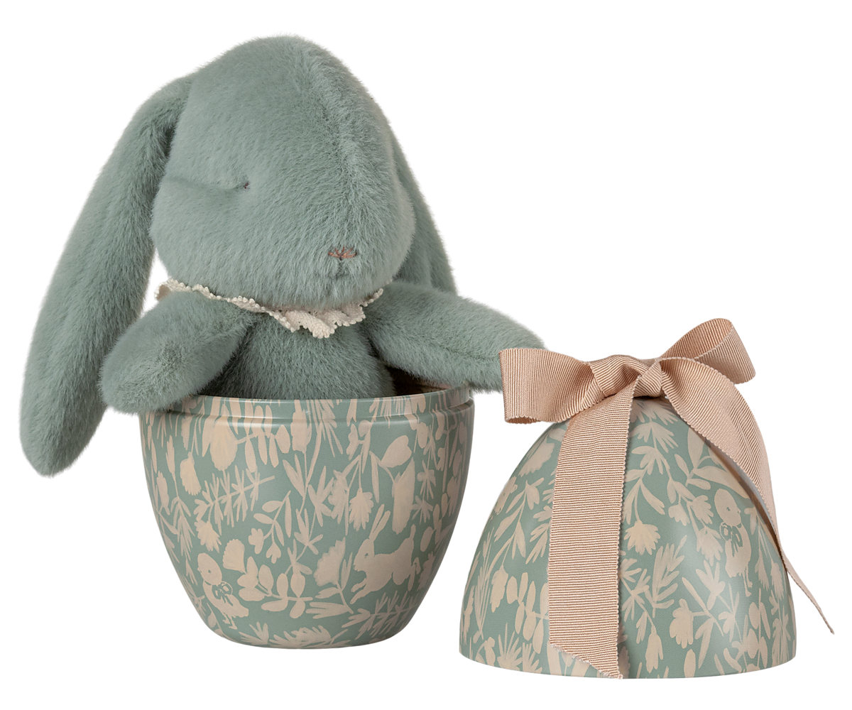 Pre-order Maileg Easter egg with bunny - Mint