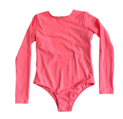 Enci pink lemonade long sleeve UPF50+ swimsuit