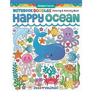 Colouring Book - Notebook Doodles Happy Ocean