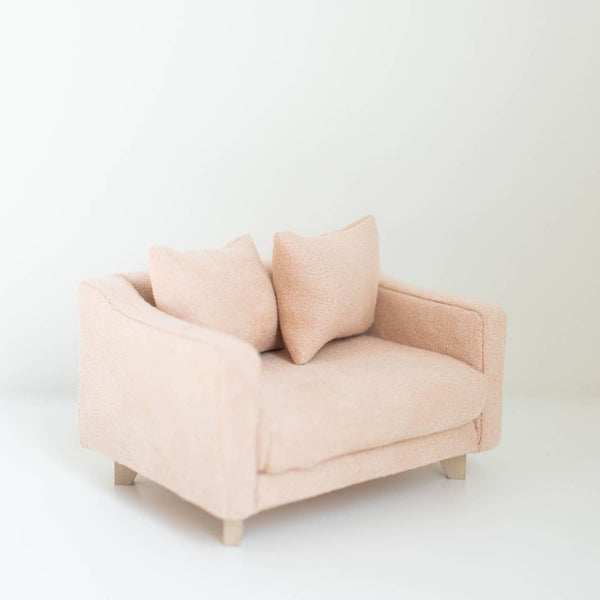 Mouse Sized Adelaide Scoop Arm Accent Chair | Barely Blush