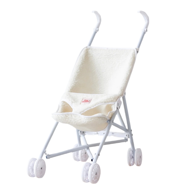 Tiny Harlow sherpa doll stroller