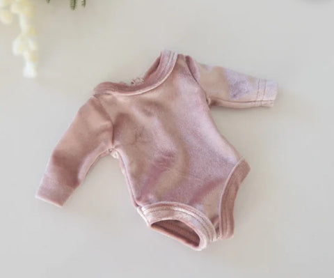 velvet leotard long sleeve for 34 or 38 cm doll