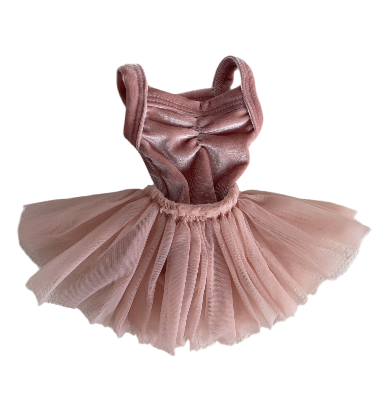 velvet leotard + ultra tulle skirt set for 34 or 38 cm doll