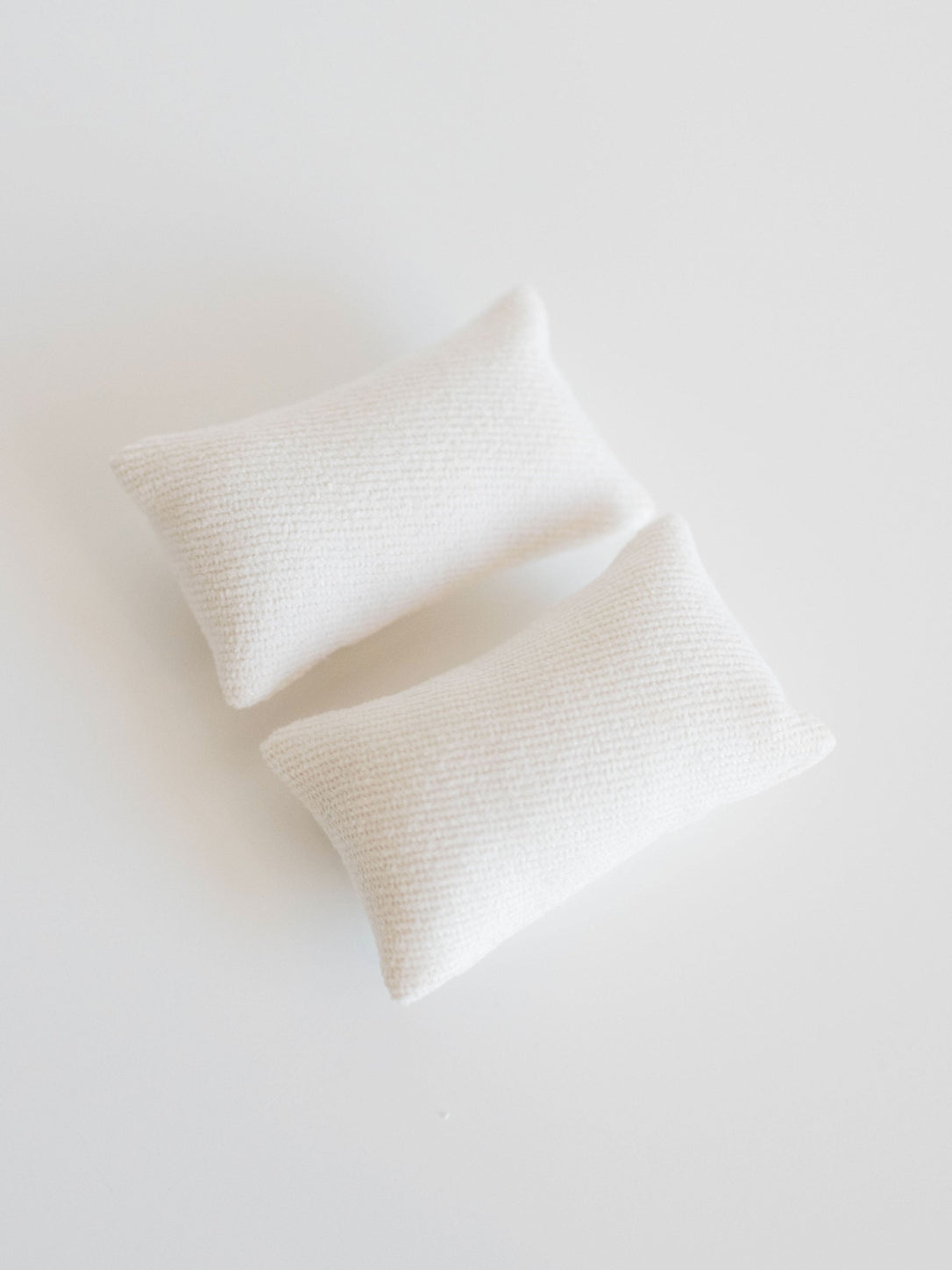 Mouse Sized Dollhouse white pillows set of 2