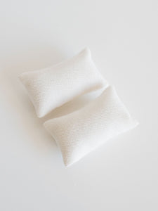 Mouse Sized Dollhouse white pillows set of 2