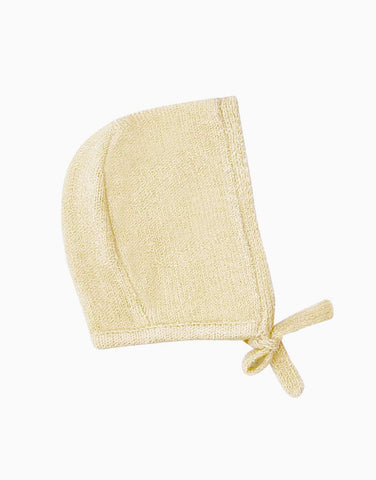 Minikane knit wool blend doll bonnet cream