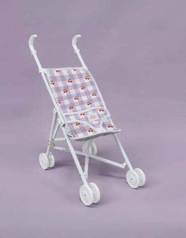 Tiny Harlow lilac doll stroller