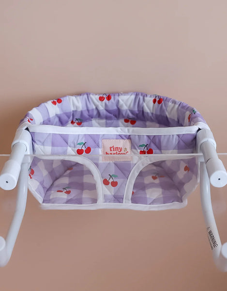 Tiny Harlow doll feeding chair lilac