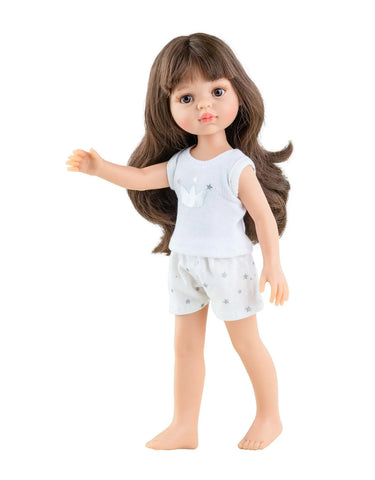 Paola Reina las amigas Carol doll in pyjamas 32 cm