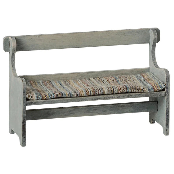 maileg bench for mice off white