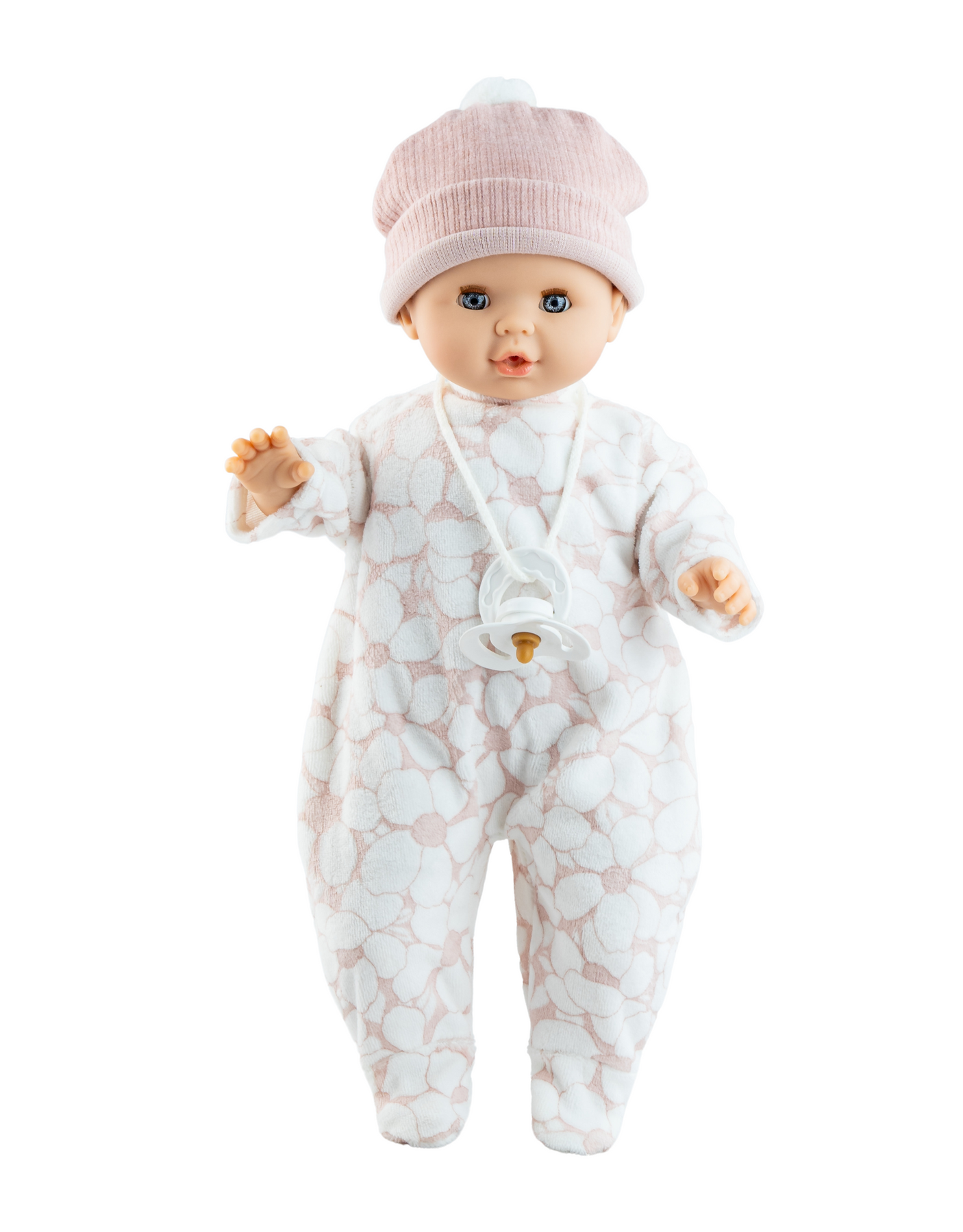 Paola Reina Sonia soft cm doll with sleepy eyes, pacifier and complete outfit Pyjamas