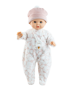 Paola Reina Sonia soft cm doll with sleepy eyes, pacifier and complete outfit Pyjamas