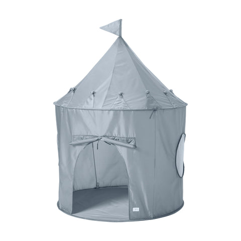 Recycled Fabric Play Tent Castle 3 Sprouts Dusty Blue