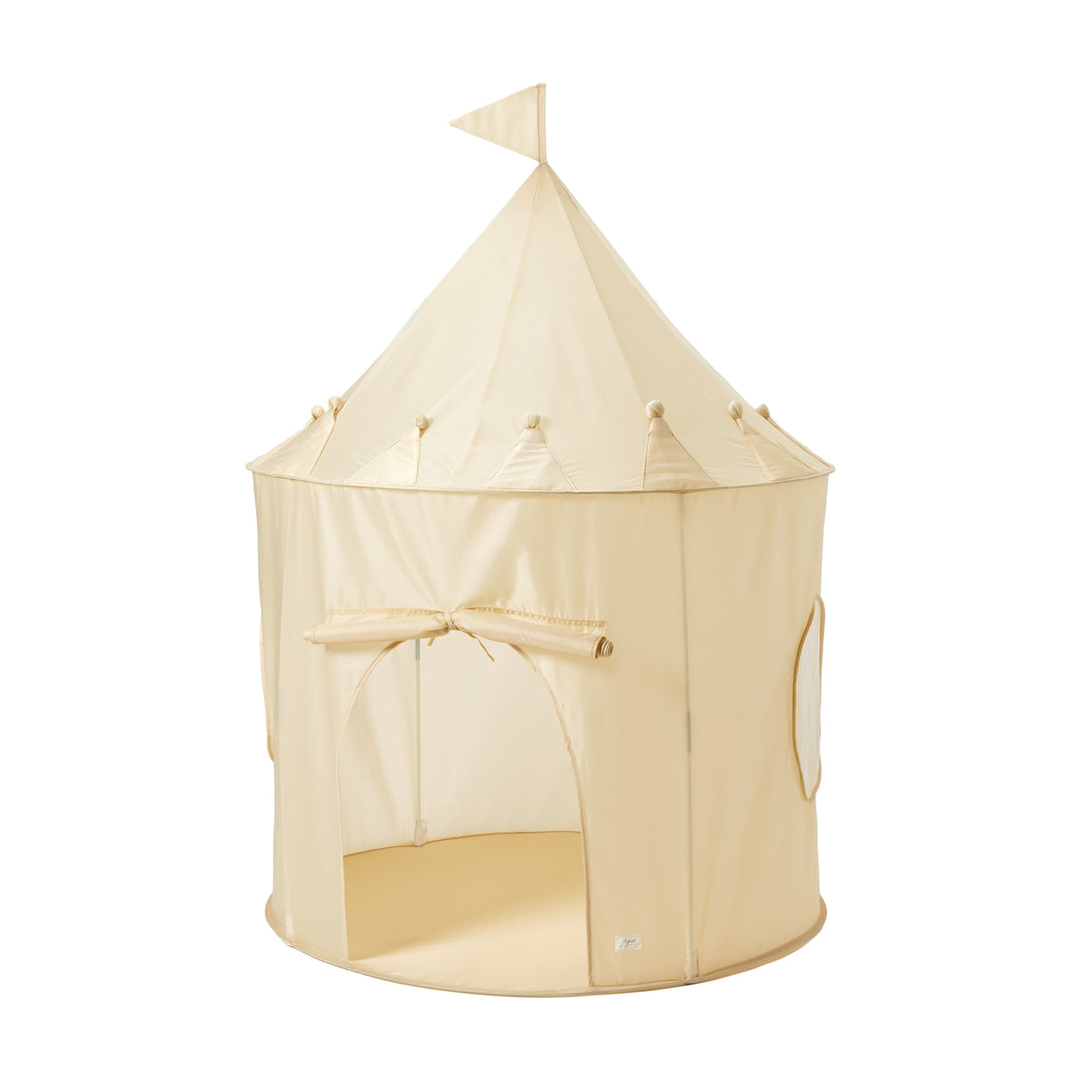 Recycled Fabric Play Tent Castle 3 Sprouts Beige