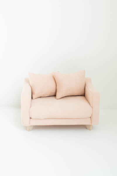 Mouse Sized Adelaide Scoop Arm Accent Chair | Barely Blush